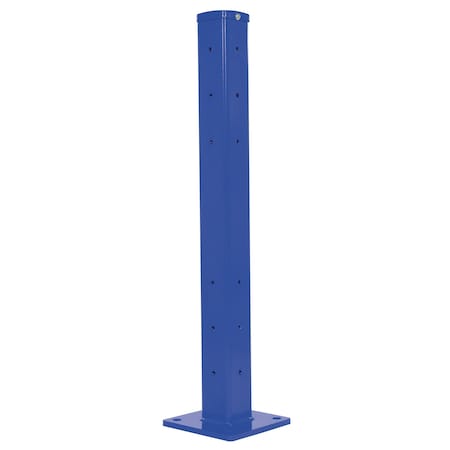 Vestil Rigid Tube Post 42 In Bolt-On Style Blue GR-F3R-DI-TP42-BU